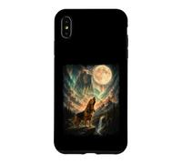 Carcasa para iPhone XS MAX Bloodhound Aullando en la Luna - Papá Perro Amante de los sabuesos