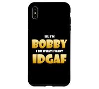 Carcasa para iPhone XS MAX Bobby Costume Idgaf Funny Meme Halloween Costume For Bobbys