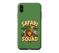 Carcasa para iPhone XS MAX Bonito diseño de tripulación de Safari Squad Zoo Jungle Animals