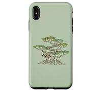 Carcasa para iPhone XS MAX Bonsai - Árbol de meditación japonés para jardín Zen japonés, Verde y marrón
