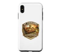 Carcasa para iPhone XS MAX Born To Kubb Regalo Divertido My Therapist has Wooden Blocks