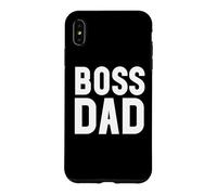 Carcasa para iPhone XS MAX Boss Dad Mens Dad Boss Hombre Papa Bossy Daddy Boss Father