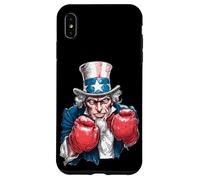 Carcasa para iPhone XS MAX Boxeo patriótico con Sam y Cool Top Hat Uncle
