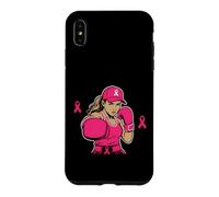 Carcasa para iPhone XS MAX Boxing Black African American Fight Breast Cancer Ribbon