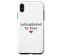 Carcasa para iPhone XS MAX Boy Mom Outnumbered by Boys Mama,I Love My Sons,Mom of Boys