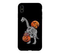 Carcasa para iPhone XS MAX Brachiosaurus Apatosaurus Dinosaurio Esqueleto Calabaza Dino Niño