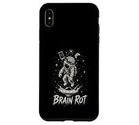 Carcasa para iPhone XS MAX Brain Rot Astronaut Graphic Surrealista Space Gamer Meme Gift