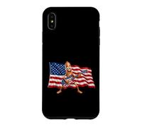 Carcasa para iPhone XS MAX Brainrot 4th July US Flag America Tung Sahur Electric Guitar
