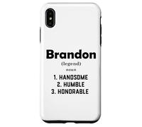 Carcasa para iPhone XS MAX Brandon Definición Guapo Humilde Honorable Disfraz Brandon