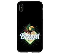 Carcasa para iPhone XS MAX Brasil tucán Retro Samba Carnaval Recuerdo Vintage