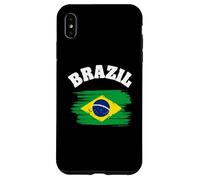 Carcasa para iPhone XS MAX Brazil National Flag Country Pride Roots Vintage Gift