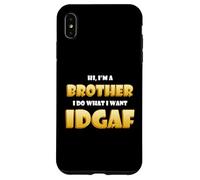 Carcasa para iPhone XS MAX Brother Idgaf Sibling Costume Little Sister To Big Brothers