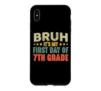 Carcasa para iPhone XS MAX Bruh, es mi Primer día de Regreso a Clases Vintage de séptimo Grado