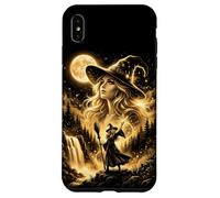 Carcasa para iPhone XS MAX Bruja Encantadora Luna Llena Bosque Lanzador de Hechizos