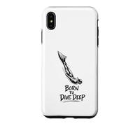 Carcasa para iPhone XS MAX Bucear O Morir Apnea Apnea Atletas Buceo Born to Deep Dive
