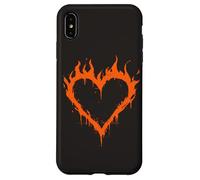 Carcasa para iPhone XS MAX Burning Heart Y2K Grunge