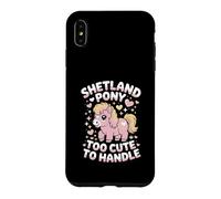 Carcasa para iPhone XS MAX Caballo Shetland Pony Too Cute To Handle Pony