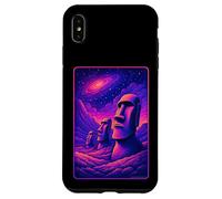 Carcasa para iPhone XS MAX Cabezas Moai Isla de Pascua - Arte de la Galaxia Alienígena Rapa NUI
