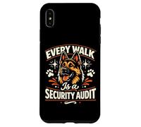 Carcasa para iPhone XS MAX Cada Paseo es una auditoría de Seguridad: Pastor alemán Divertido