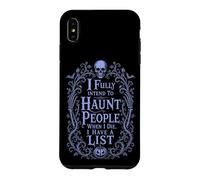 Carcasa para iPhone XS MAX Calavera Sarcástica Asustar Personas Dark Humor Halloween