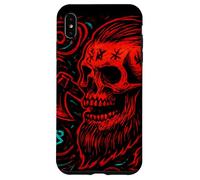 Carcasa para iPhone XS MAX Calavera vikinga y Hacha