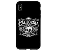 Carcasa para iPhone XS MAX California 1850 Bear Vintage SoCal Norcal Estado de Los Ángeles