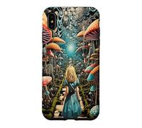 Carcasa para iPhone XS MAX Camino del Bosque de Setas Trippy de Alicia en el país de Las Maravillas