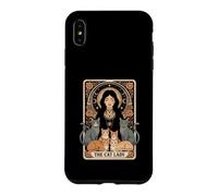 Carcasa para iPhone XS MAX Camisa de Tarot The Cat Lady para Mujer, gótica y Bruja, con Forma de Gato, mamá