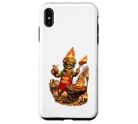 Carcasa para iPhone XS MAX Camisa Tiki Man King of The Grill - Funny Island BBQ Tiki Art