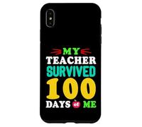 Carcasa para iPhone XS MAX Camiseta My Teacher Survived 100 Days of Me 100 School Days