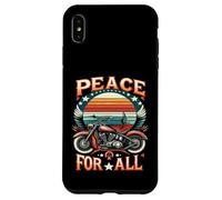 Carcasa para iPhone XS MAX Camiseta Peace to All Ride for Unity & Brotherhood Freedom