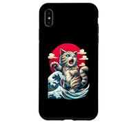 Carcasa para iPhone XS MAX Camiseta Retro Vintage de Arte japonés Legendario Raro Kaiju