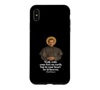 Carcasa para iPhone XS MAX Camiseta Walk with Your Feet On Earth con Estampado de San Juan Bosco