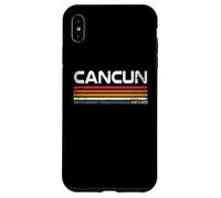 Carcasa para iPhone XS MAX Cancún México Retro Rayas Vintage Beach Travel Design