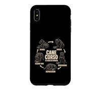 Carcasa para iPhone XS MAX Cane Corso 5 Etapas del Hambre Divertido Regalo Amante de los Perros
