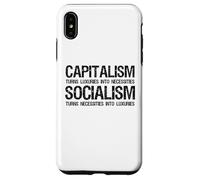 Carcasa para iPhone XS MAX Capitalismo Vs Socialismo - Divertido Político Antisocialista