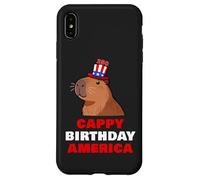 Carcasa para iPhone XS MAX Cappy Birthday America 250 Years Cute Capybara American