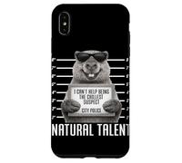 Carcasa para iPhone XS MAX Capybara Mugshot Chillest Sospechoso Natural Talento Divertido