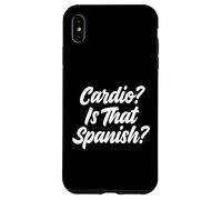 Carcasa para iPhone XS MAX Cardio es Ese español Fitness Humor Levantador de Pesas