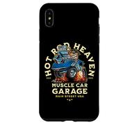Carcasa para iPhone XS MAX Caricatura de Coche clásico de Hotrod Heaven Muscle Car Garage de EE. UU.