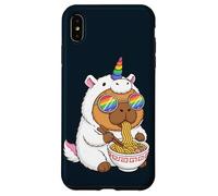 Carcasa para iPhone XS MAX Carpincho Unicornio Comiendo Ramen Arco Iris Orgullo Kawaii