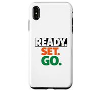 Carcasa para iPhone XS MAX Carrera Ready Go Marathon Go Time Get Moving Sprinter de 10 km y 5 km