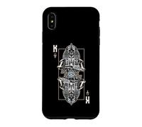 Carcasa para iPhone XS MAX Carta de Tarot astrológico con Calavera de Zombi Egipcio Malvado del Rey faraón