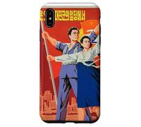 Carcasa para iPhone XS MAX Cartel de Propaganda de Corea del Norte, Divertido Disfraz