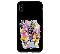 Carcasa para iPhone XS MAX Cartel gráfico con Personajes Pop de Happy Robot Peace Graffiti