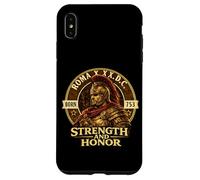Carcasa para iPhone XS MAX Casco Centurión Romano Fuerza Honor Antigua Roma 753 a.C.