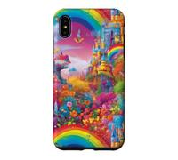 Carcasa para iPhone XS MAX Castillo Rainbow Fairytale Magical Princess Design