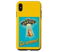 Carcasa para iPhone XS MAX Cat-astrophe! - Póster de la película Vintage Retro de platillo Volador OVNI