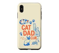 Carcasa para iPhone XS MAX Cat Dad Club Funny Cat Lover Father's Day