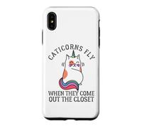 Carcasa para iPhone XS MAX Caticorns Fly When They Sale The Closet Cat Unicorn Fun